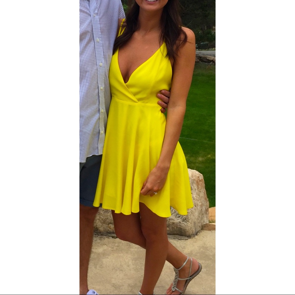Bright Yellow Mini Dress